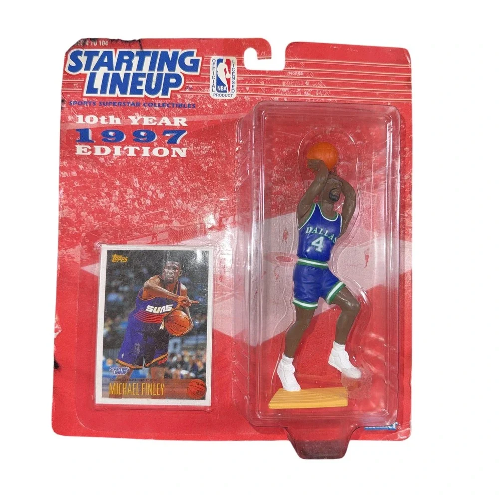 Vintage‎ 1997 Dallas Mavericks Michael Finley Starting Lineup Figure Kenner NBA